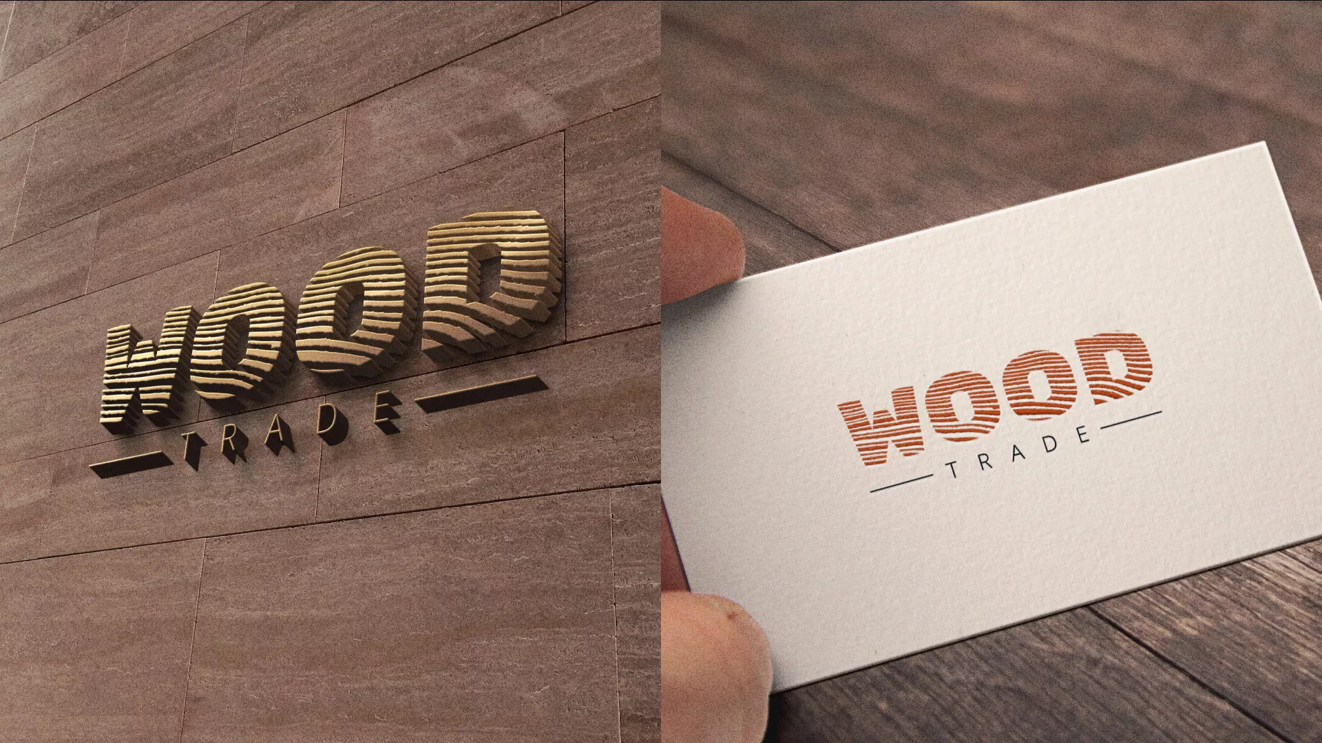 Разработка логотипа для компании «Wood Trade» в Дмитриеве